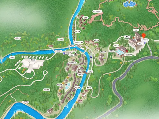 河池结合景区手绘地图智慧导览和720全景技术，可以让景区更加“动”起来，为游客提供更加身临其境的导览体验。